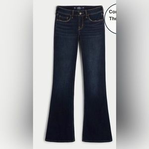 Hollister Women’s Low Rise size 1 Dark Wash Boot Cut Jeans New with tags Size 1